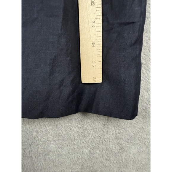 Lafayette 148 Dress Womens 10 Blue Linen Wool Beach Nautical Preppy Party - Picture 10 of 11